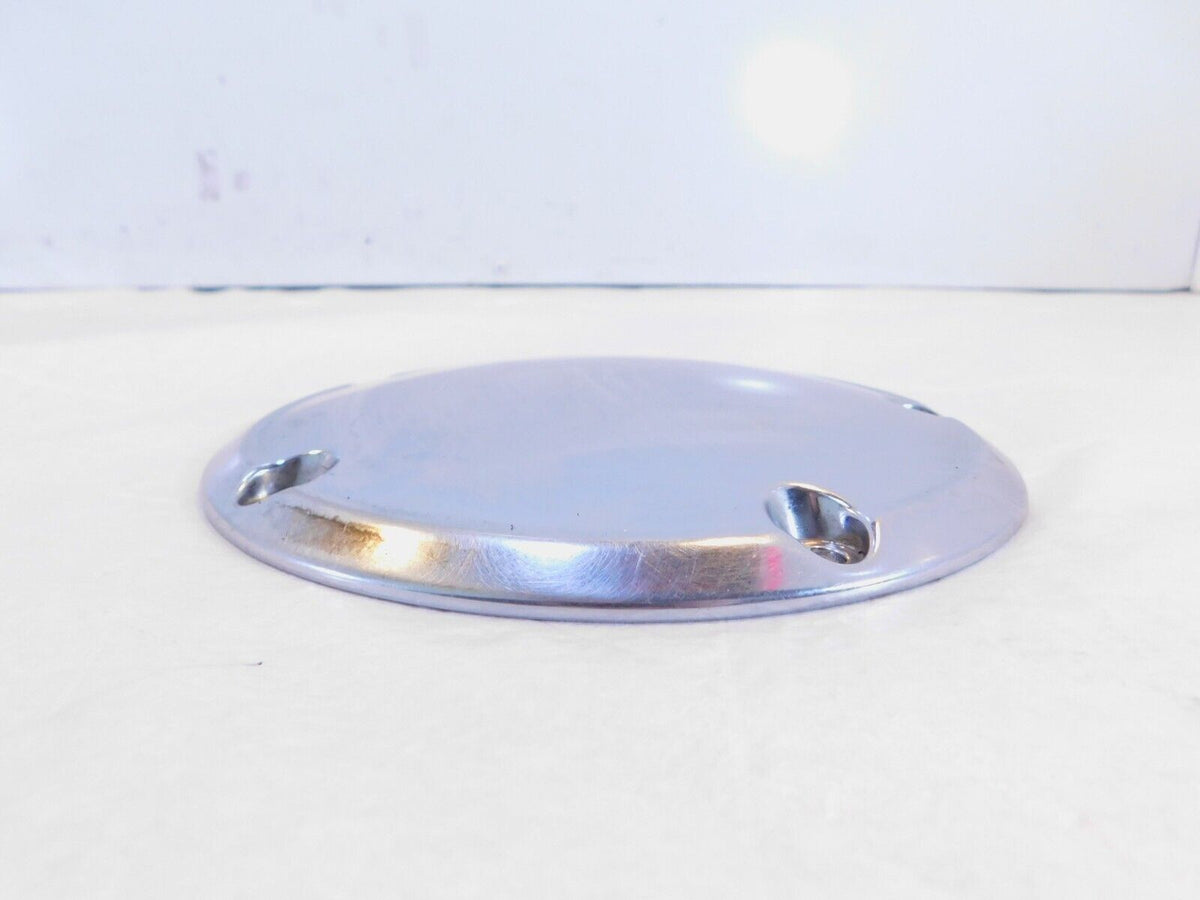 Harley Davidson Twin Cam Dyna Softail Left Engine Chrome Derby Clutch Cover - C3 Cycle