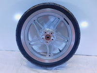 2000 Victory V92 Sport Cruiser Silver 5 Spoke Cast Front Wheel Rim & Tire - C3 Cycle