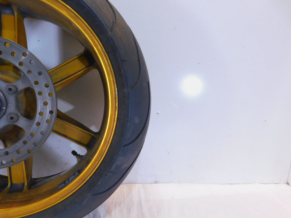 Buell XB9R XB12R Firebolt & Lightning & 1125R Gold Rear Wheel Rim & Tire - C3 Cycle