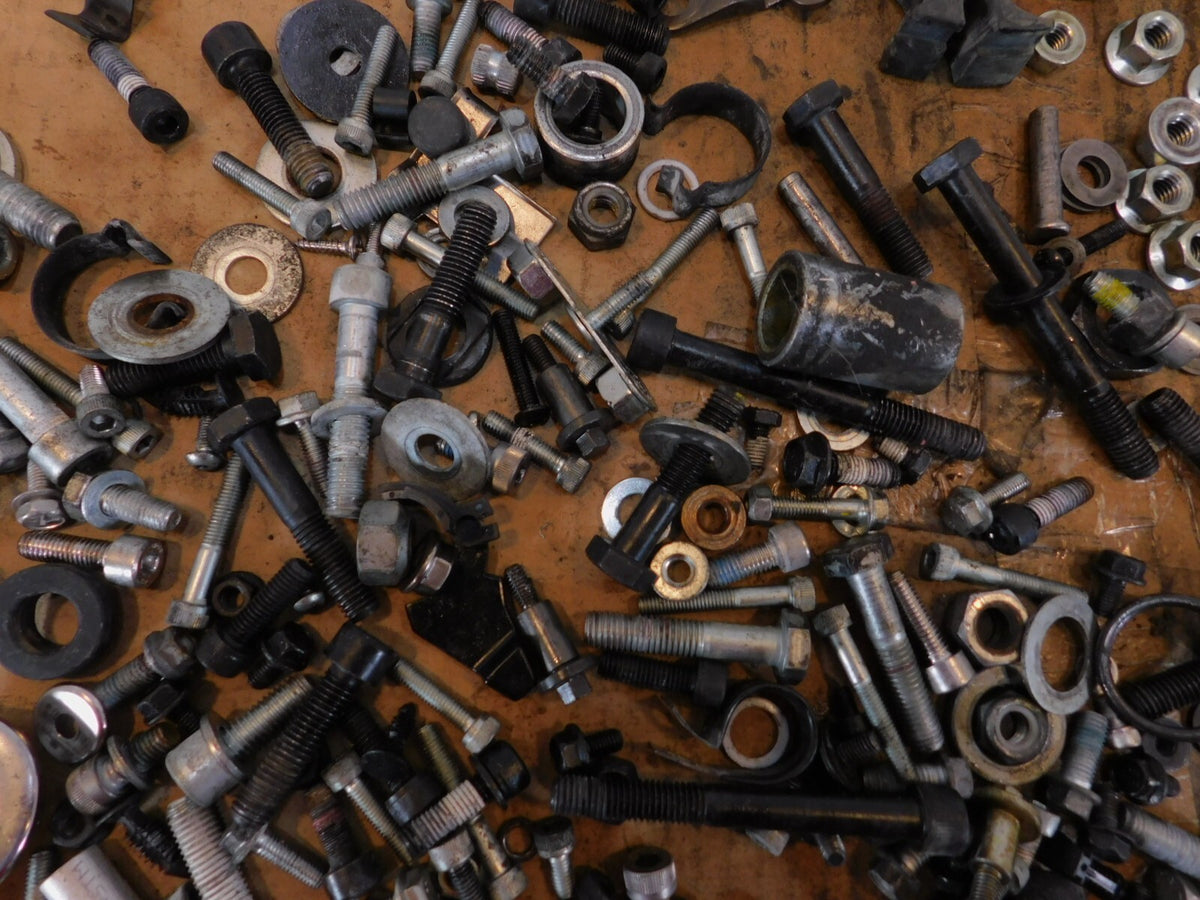 2005 05 Victory Vegas Misc Hardware Nuts Bolts Brackets Washers Parts Box Lot - C3 Cycle