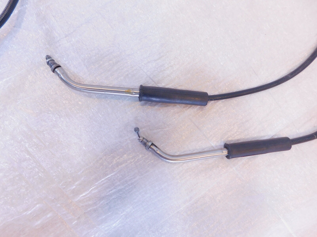 Harley Davidson Sportster 883 & 1200 Black Throttle & Idle Cable Line Wires - C3 Cycle