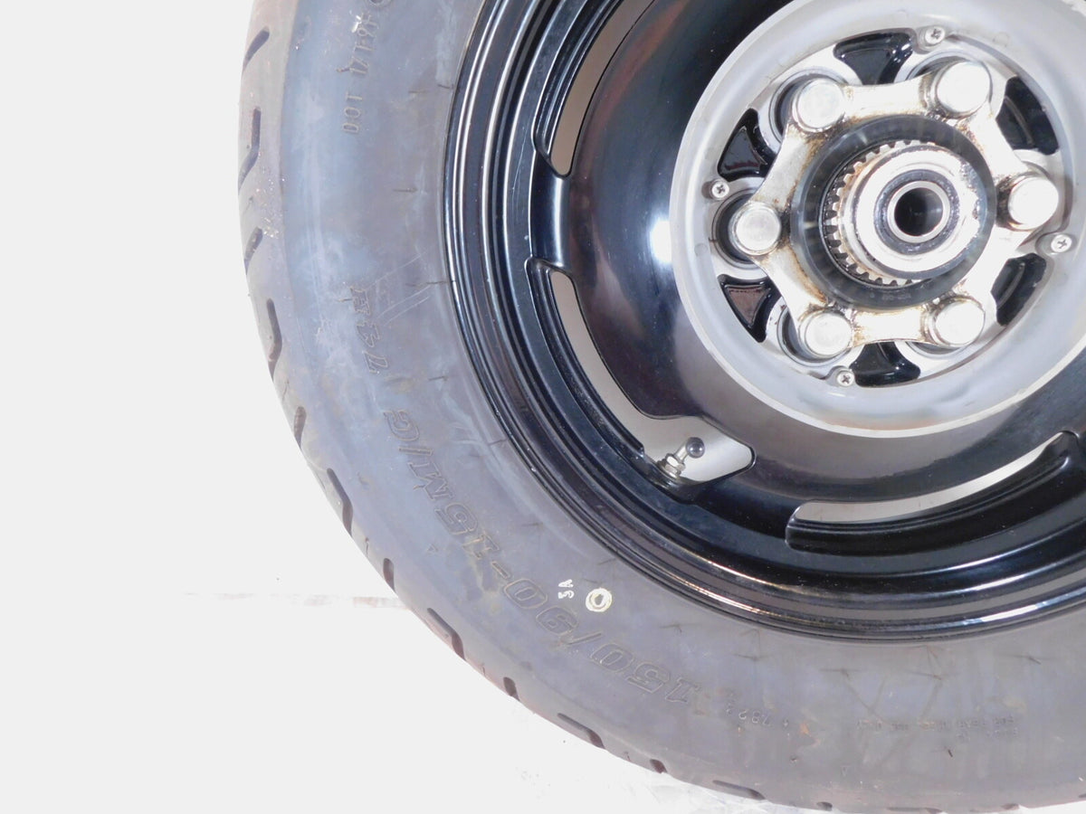 1988 1989 1990 Yamaha V-Max 1200 VMX12 OEM Black Cast Rear Wheel Rim & Tire - C3 Cycle