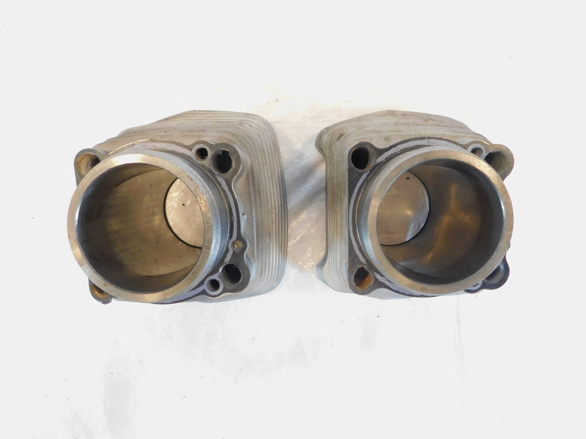 Pair Harley Davidson Sportster 883 Hugger Silver Engine Cylinder Barrel Jugs