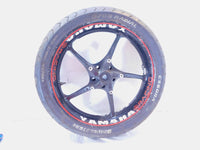 Yamaha Road Star Warrior 1700 XV1700 Black Front Wheel Rim & Tire -Slightly Bent - C3 Cycle