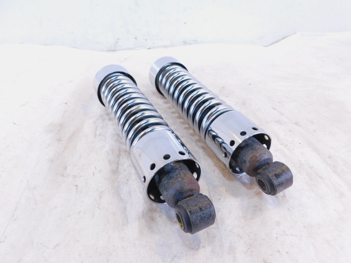One Harley Davidson Dyna Super & Wide Glide 12 1/2" Chrome Rear Shock Absorbers - C3 Cycle