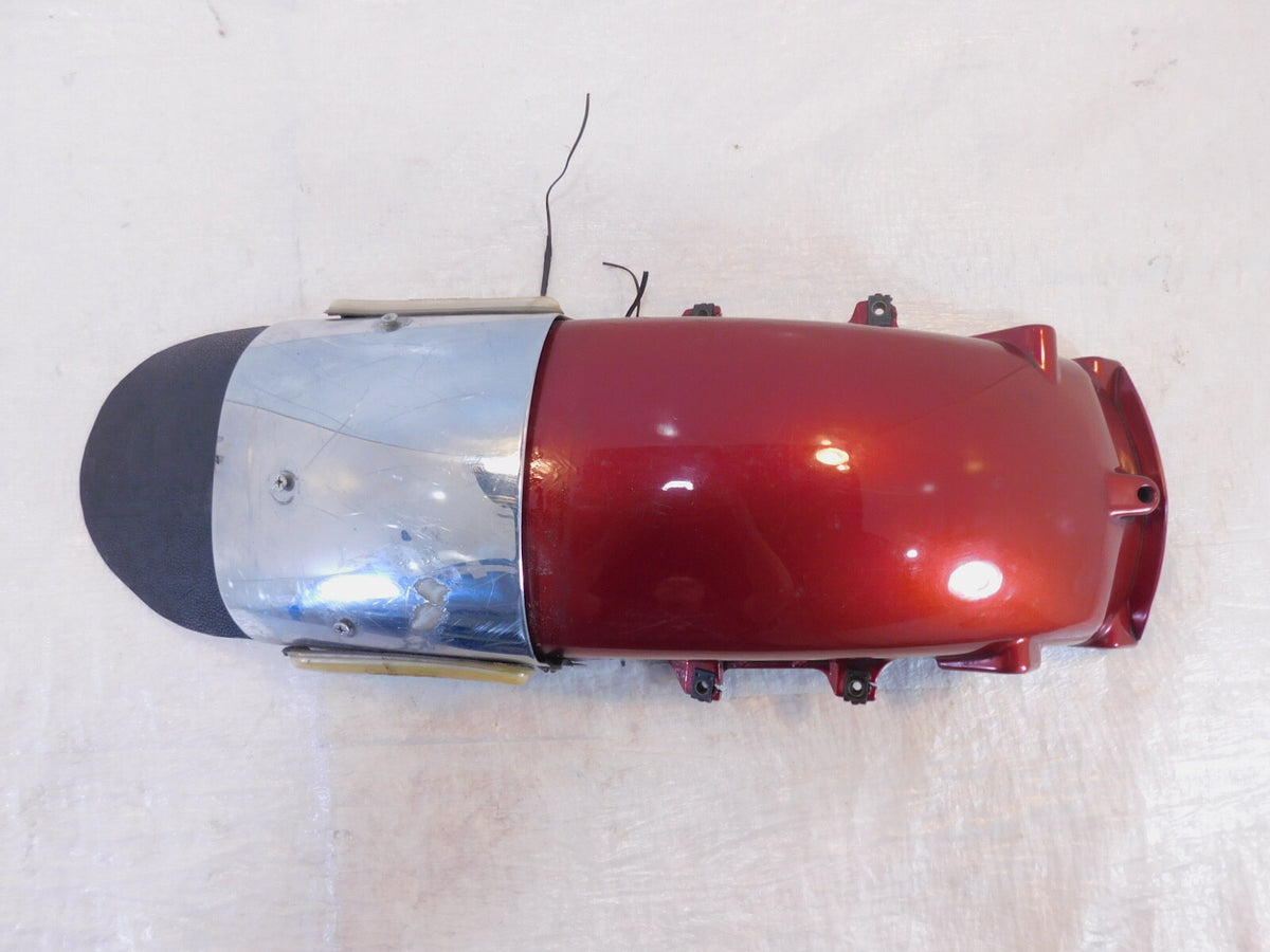 2001-2002 Honda Goldwing 1800 GL1800 Red Front Fender Mudguard & Chrome Cover - C3 Cycle