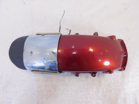 2001-2002 Honda Goldwing 1800 GL1800 Red Front Fender Mudguard & Chrome Cover - C3 Cycle