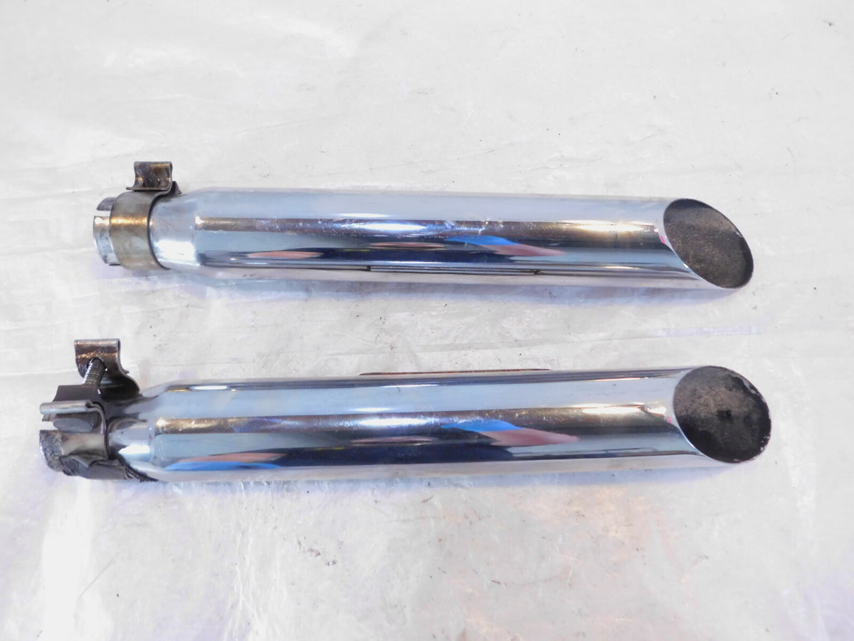 1991-1994 Harley Davidson Dyna Low Rider & Wide Glide Slash Cut Pipe Mufflers - C3 Cycle