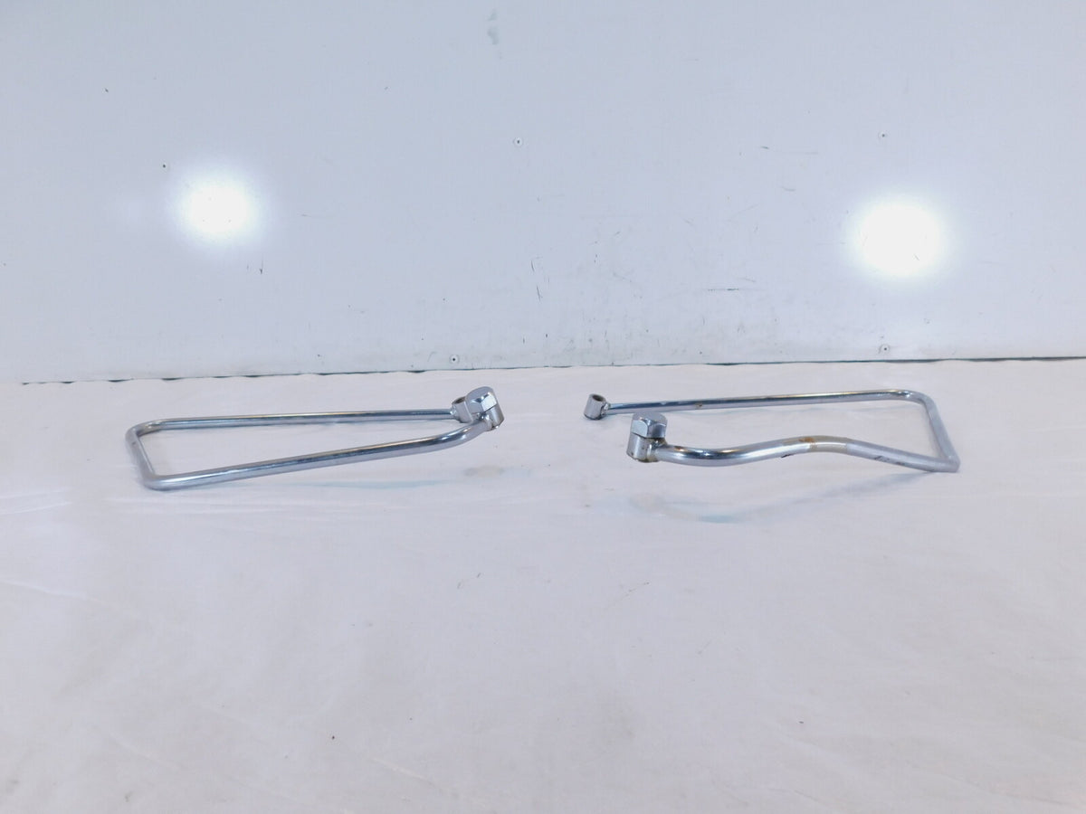 Harley Davidson Sportster 883 1200 Chrome Saddlebag Guard Rail Mount Brackets - C3 Cycle