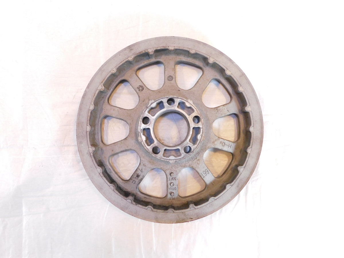 07-10 Harley Davidson Dyna Super Glide Silver Rear Wheel Sprocket Belt Pulley