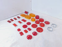 Lot Harley Davidson Motorcycle Boat Trailer Turn Signal Brake Light Lamp Lenses - C3 Cycle