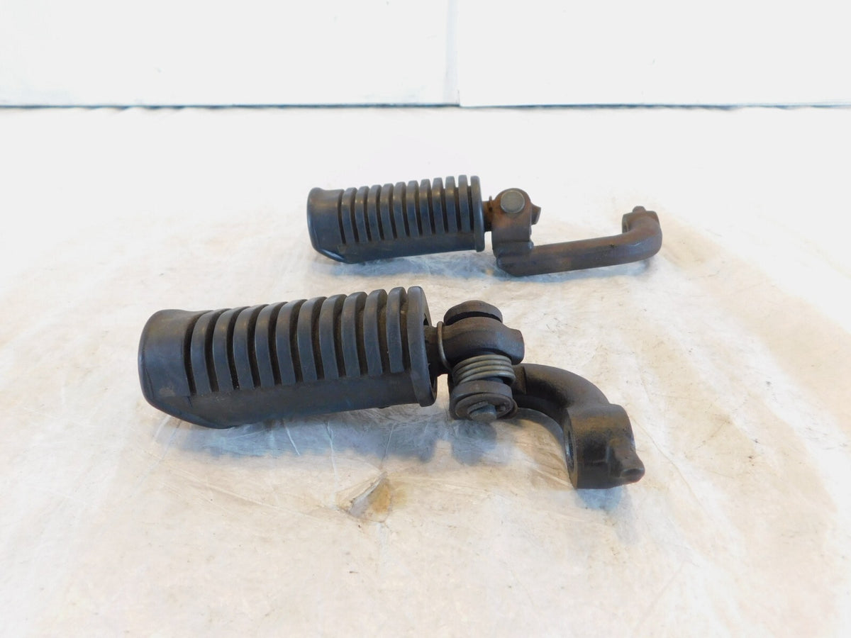 Triumph Adventurer Thunderbird Sport Black Rear Passenger Footpegs w/ Brackets - C3 Cycle