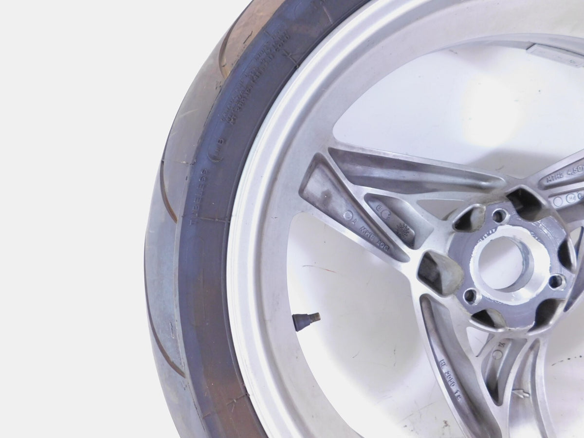 2001-2005 BMW F650CS F650 CS Scarver Silver Rear Rim Wheel & Tire - 36317681009 - C3 Cycle