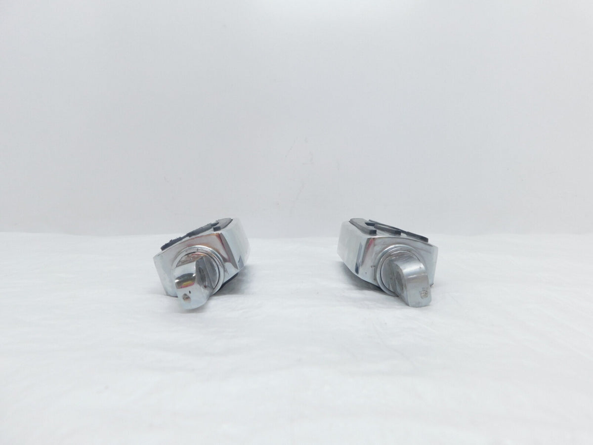 Harley Touring FXR Dyna Sportster & Softail Chrome & Rubber Footpegs Footrests - C3 Cycle