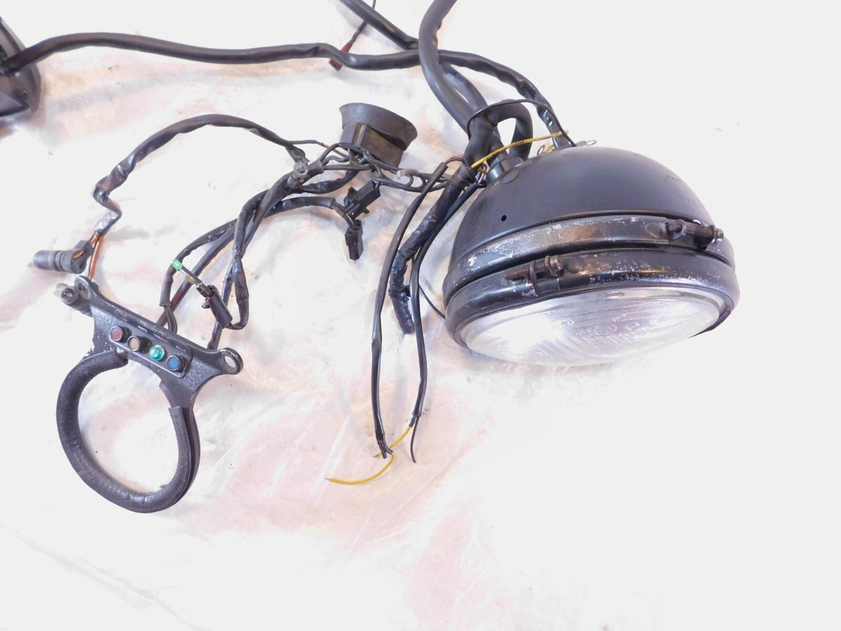 Harley Davidson Sportster 883 1100 1200 Wire Wiring Harness Headlight & Buttons