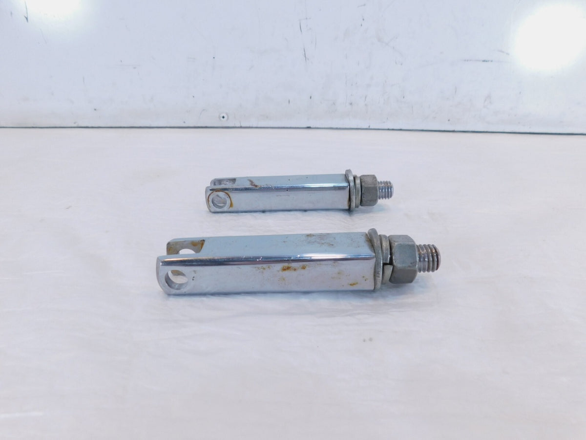 Harley EVO FXR EVO Dyna Chrome Front Highway Footpeg Peg Mount Clevis Brackets - C3 Cycle