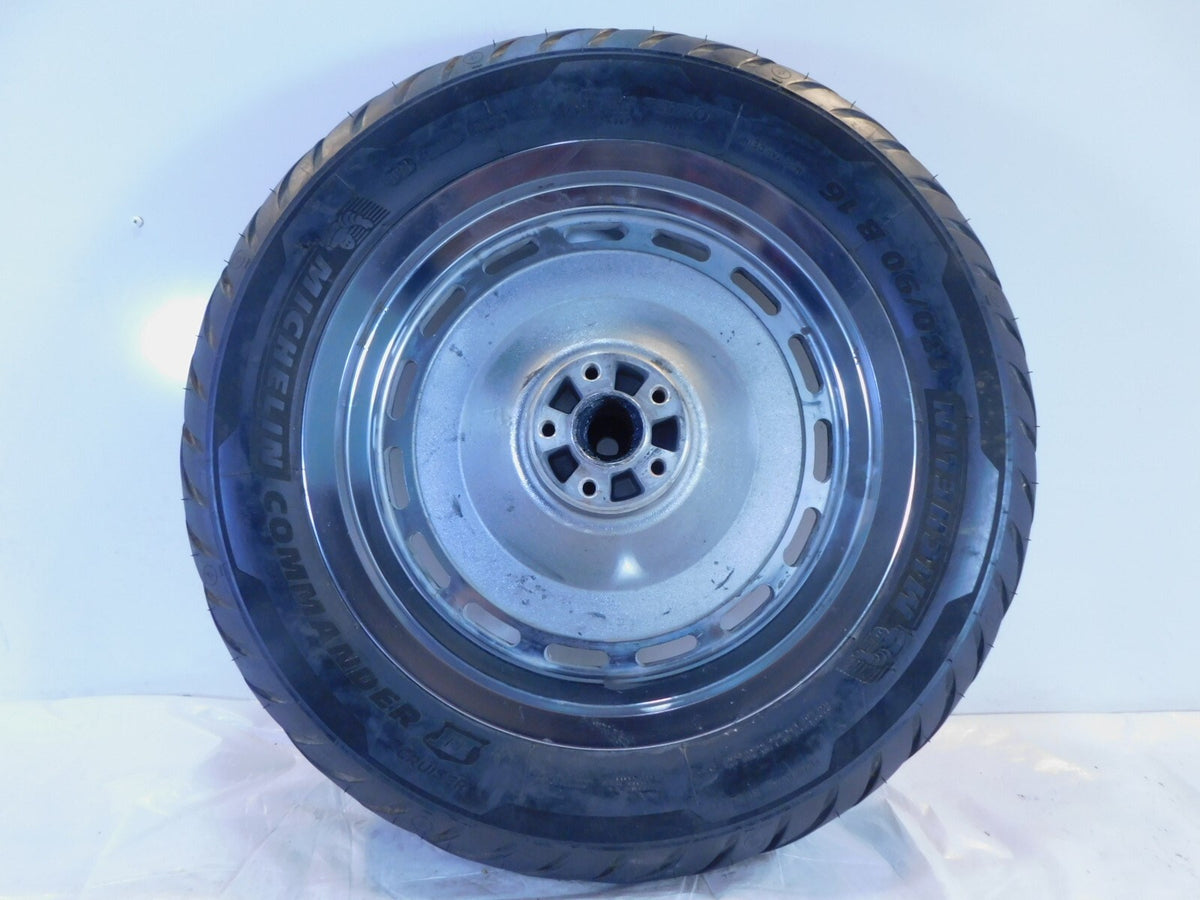 1996-1999 Harley Davidson Sportster 883 1200 Chrome Cast Slotted Rear Wheel Rim - C3 Cycle