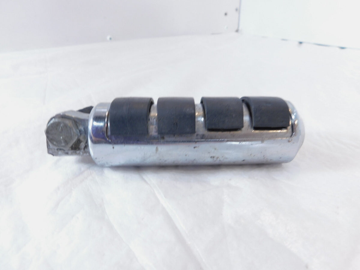 Harley Touring FXR Dyna Sportster & Softail Chrome & Rubber Footpeg Footrest - C3 Cycle
