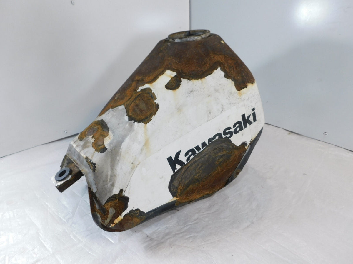 1985 & 1986 Kawasaki KL250 KLR250 KL250D Gas Petrol Fuel Tank Reservoir - Rust - C3 Cycle