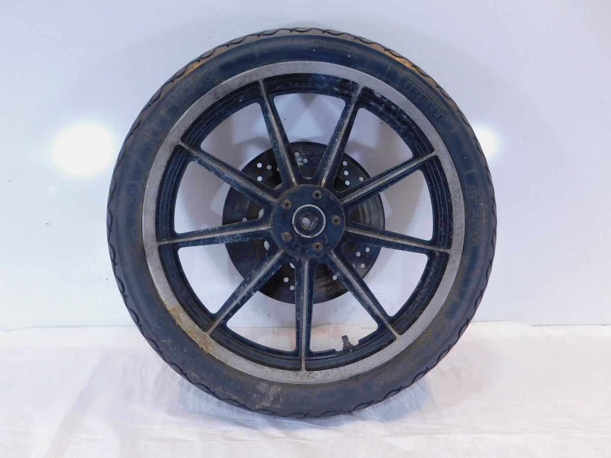 Harley Davidson Sportster 883 & 1200 19" Cast Front Wheel Rim w/ Tire & Rotor - C3 Cycle