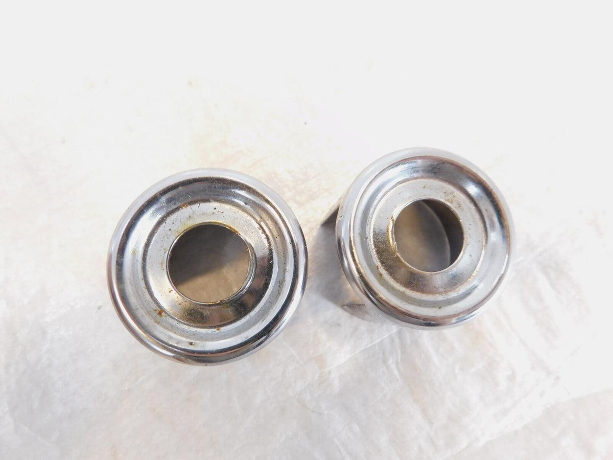 1986 1987 Harley Davidson Sportster XLH 1100 Chrome Upper Top Shock Bolt Covers - C3 Cycle