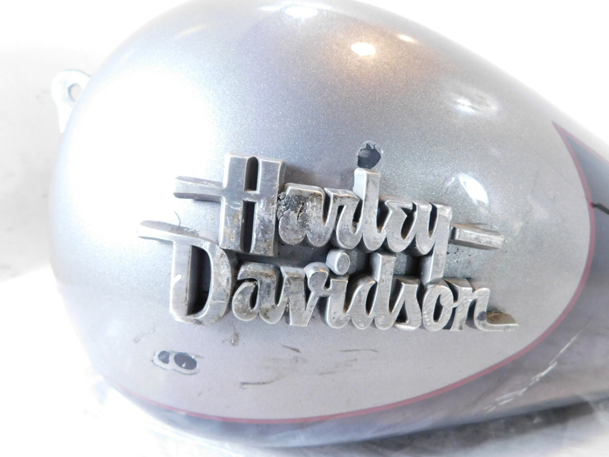 10-17 Harley Davidson Dyna Wide Glide & Street Bob Gray Fuel Gas Tank - DENTED - C3 Cycle