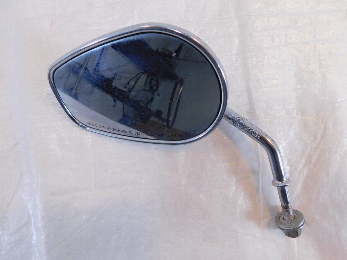 Chrome Harley Davidson FXR & Softail & Dyna & Sportster Left Rear View Mirror - C3 Cycle