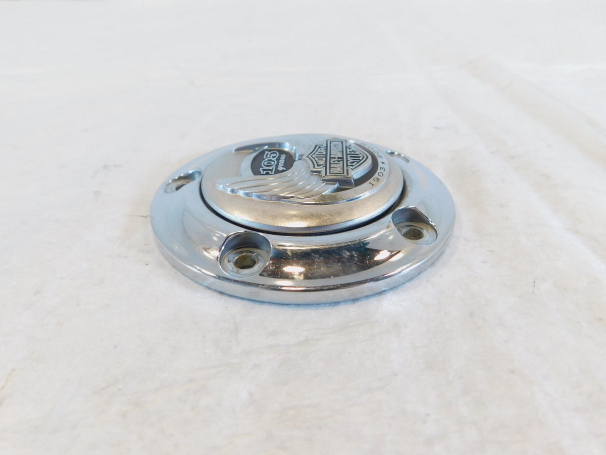 Harley Softail & Dyna 105th Anniversary Chrome Twin Cam Right Timer Timing Cover - C3 Cycle