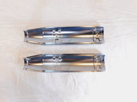 Harley Davidson Sportster 883 & 1200 Super Low Chrome Muffler Heat Shield Covers - C3 Cycle