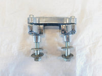 2004 Harley Davidson Dyna FXDL Low Rider Chrome Handlebar Mount Clamp Brackets - C3 Cycle