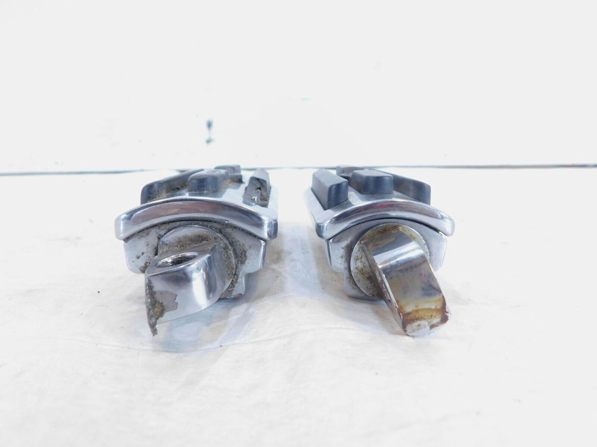 Harley Touring FXR Dyna Sportster & Softail Chrome & Rubber Footpegs Footrests
