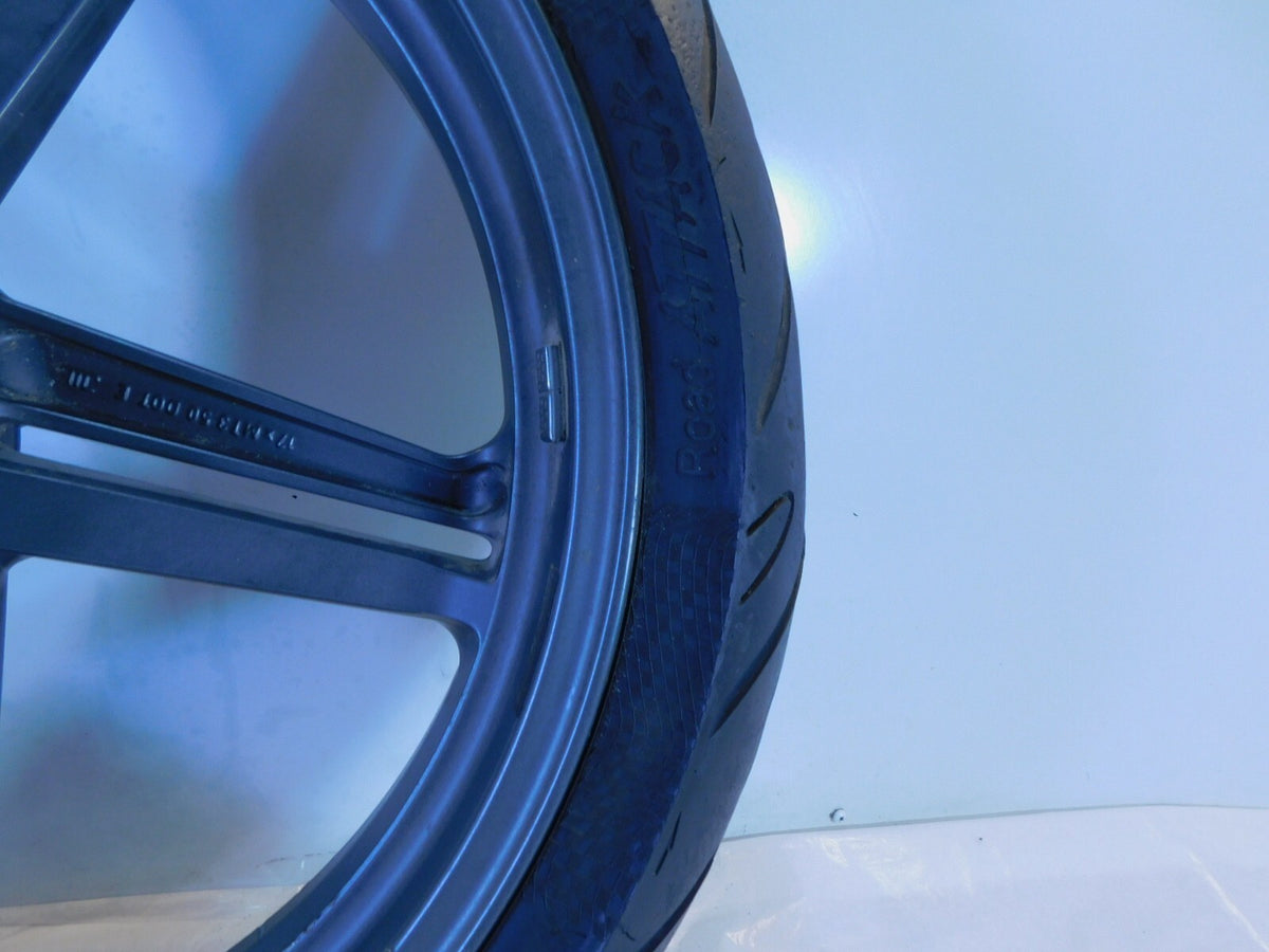 Aprilia RST1000 RST 1000 Futura Cast Front Wheel Rim & Tire 3.5" x 17" -Straight - C3 Cycle