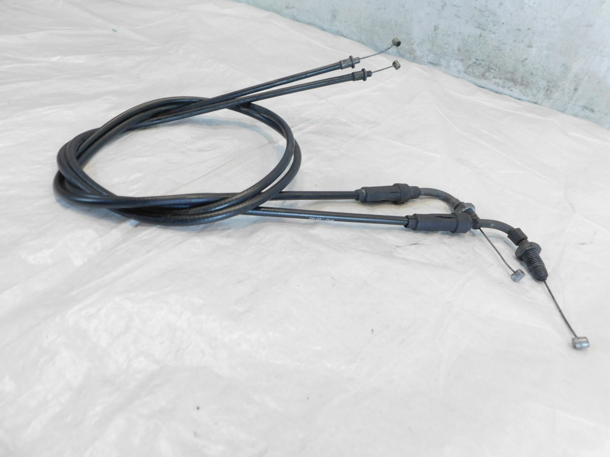 Moto Guzzi California 1100 Special Sport Alu Titanium Throttle Open/Close Cables - C3 Cycle