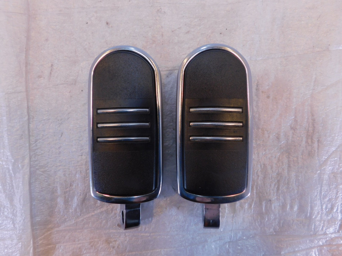 Harley Touring FXR Dyna Sportster & Softail Metal & Rubber Footpegs Footrests - C3 Cycle