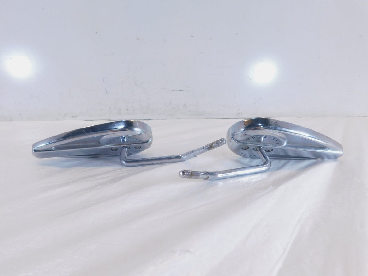 Harley Davidson Touring Softail Dyna & Sportster Pair Chrome Rear View Mirrors - C3 Cycle