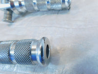 2001 01 Kawasaki Ninja ZX-6 ZX600E Silver Front Left & Right Footrests Footpegs - C3 Cycle