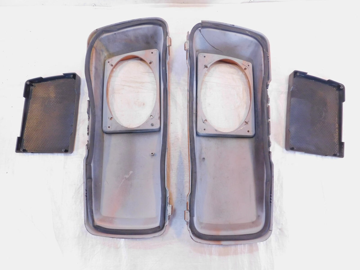 Harley Davidson Road King Street Electra Glide Speaker Saddlebag Cover Lids