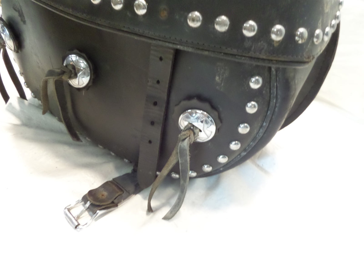 01 2001 Indian Gilroy Scout Right Rear Black Luggage Bag Saddlebag Saddle bag - C3 Cycle