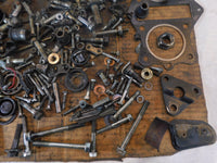 1983 83 Kawasaki LTD Belt KZ440 KZ440D Misc Nuts Bolts & Brackets Box Parts Lot - C3 Cycle