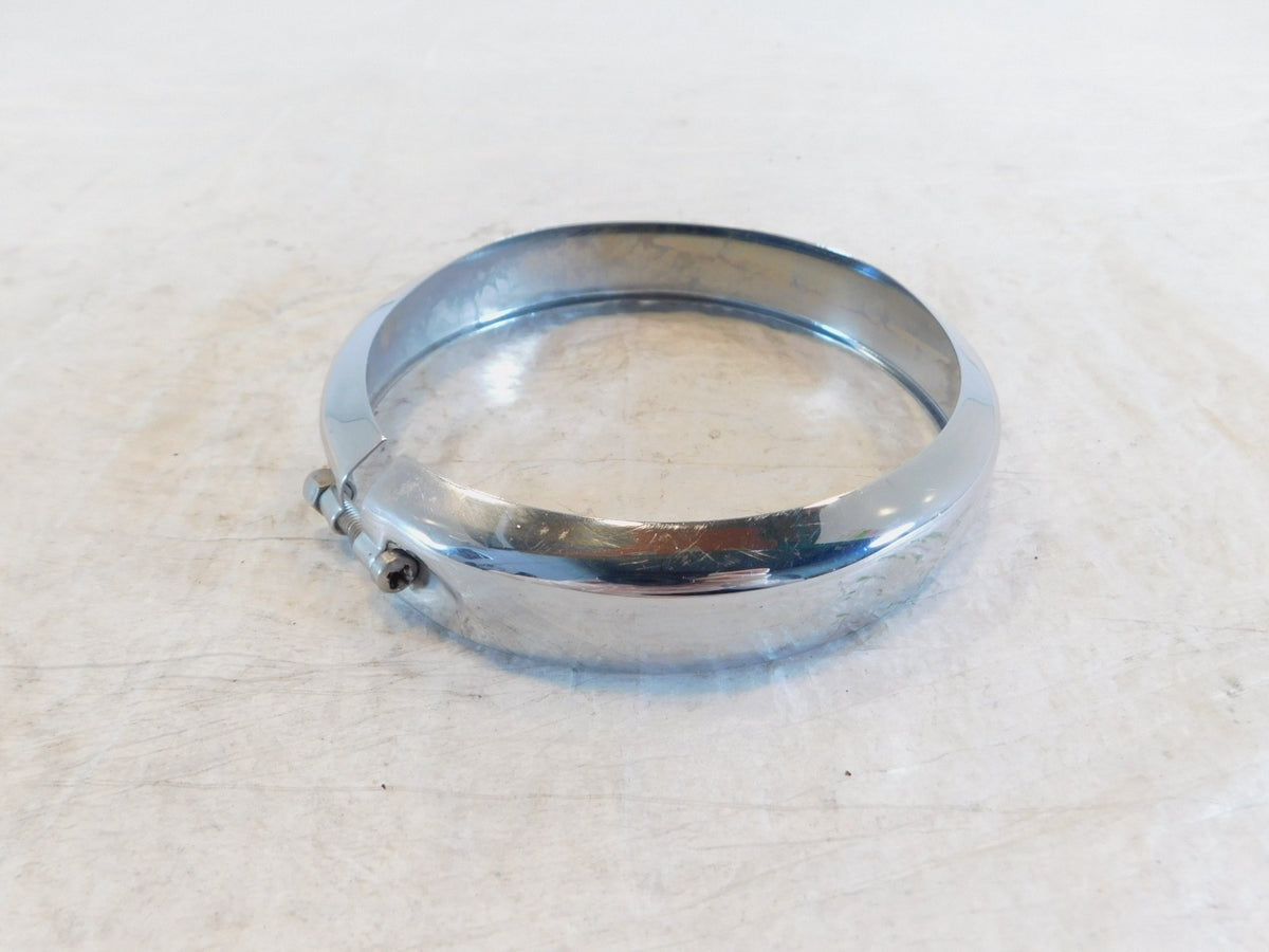 Harley Touring Electra Glide & Softail Passing Fog Light Lamp Chrome Trim Ring - C3 Cycle