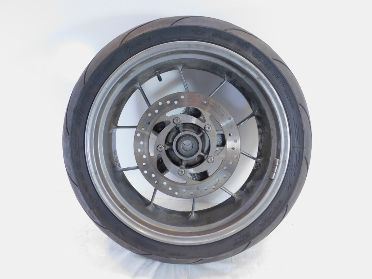2007 2008 2009 Aprilia Shiver 750 SL750 Gray Rear Wheel Rim & Brake Rotor - C3 Cycle