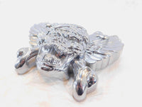 Harley Davidson Touring Road King & Softail Chrome Skull & Wings Horn Cover - C3 Cycle