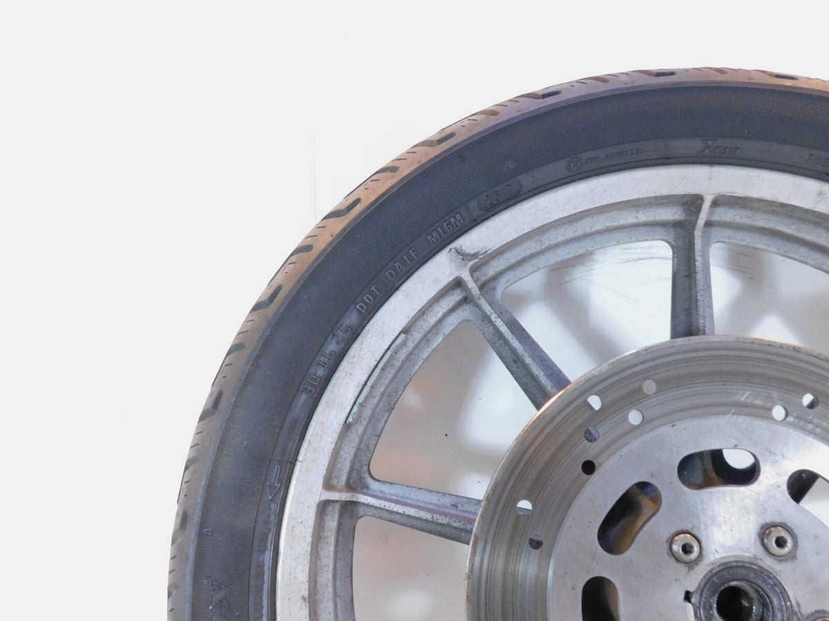1996-1999 Harley Sportster 883 & 1200 Silver Dual Disc Front Wheel Rim & Rotors - C3 Cycle