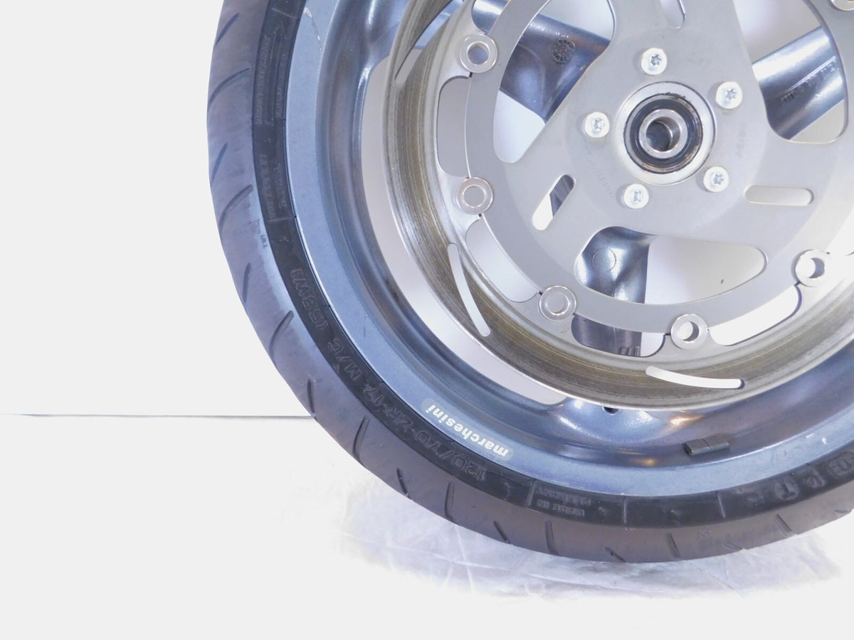 1999-2001 Buell X1 Lightning & M2 Cyclone Gray Grey Cast Front Wheel Rim & Tire - C3 Cycle