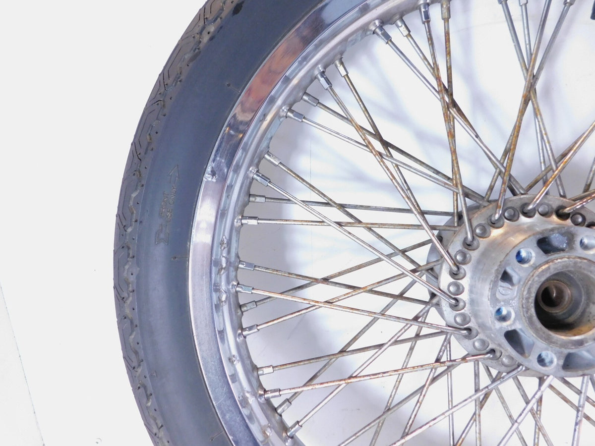 Suzuki Intruder 1400 VS1400 VS1400GLP 19" Spoked Front Wheel Rim Hub & Tire - C3 Cycle