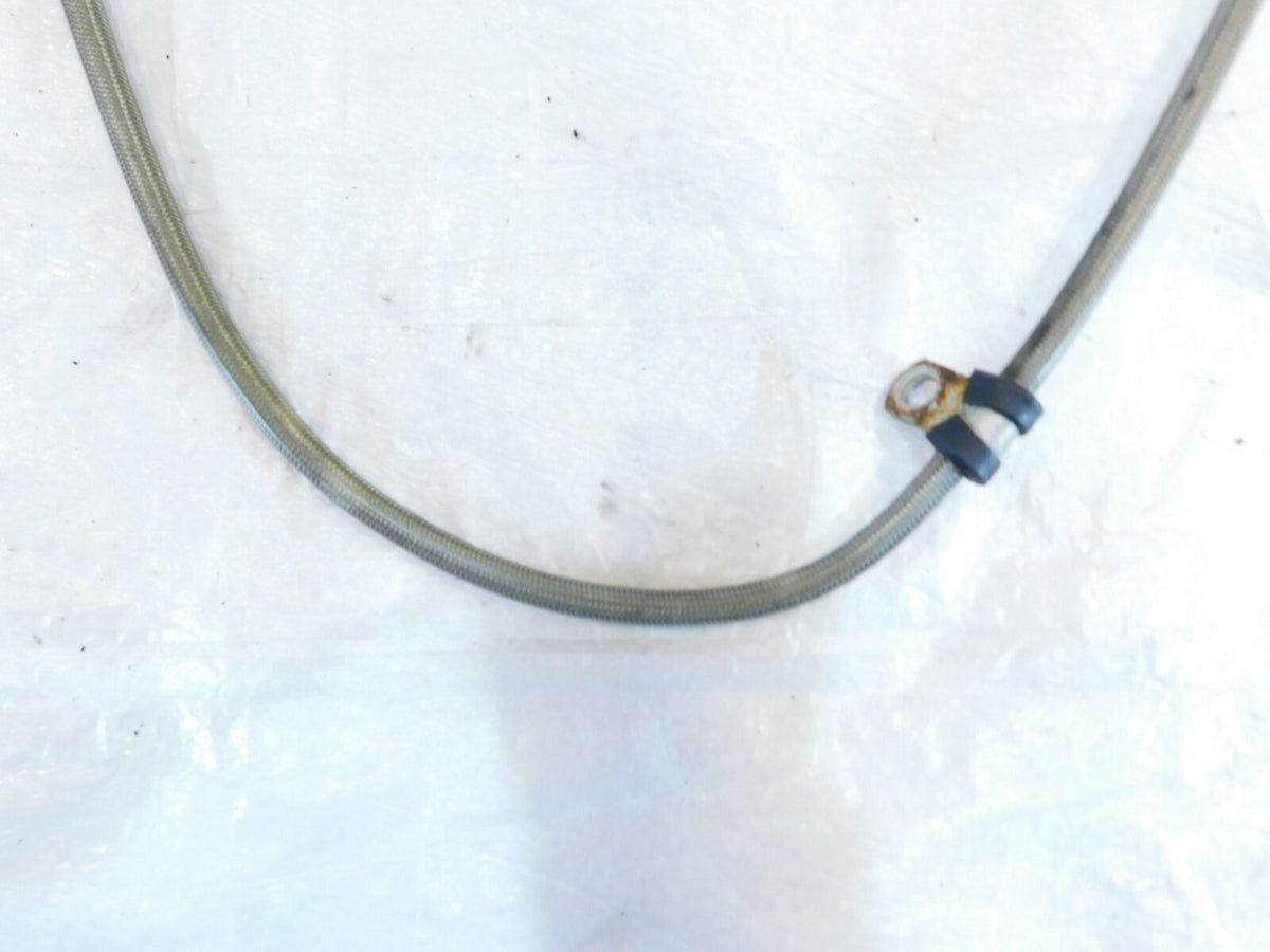 2003 Harley Davidson Dyna Low Rider Braided Front Brake Caliper Hose Pipe Line - C3 Cycle