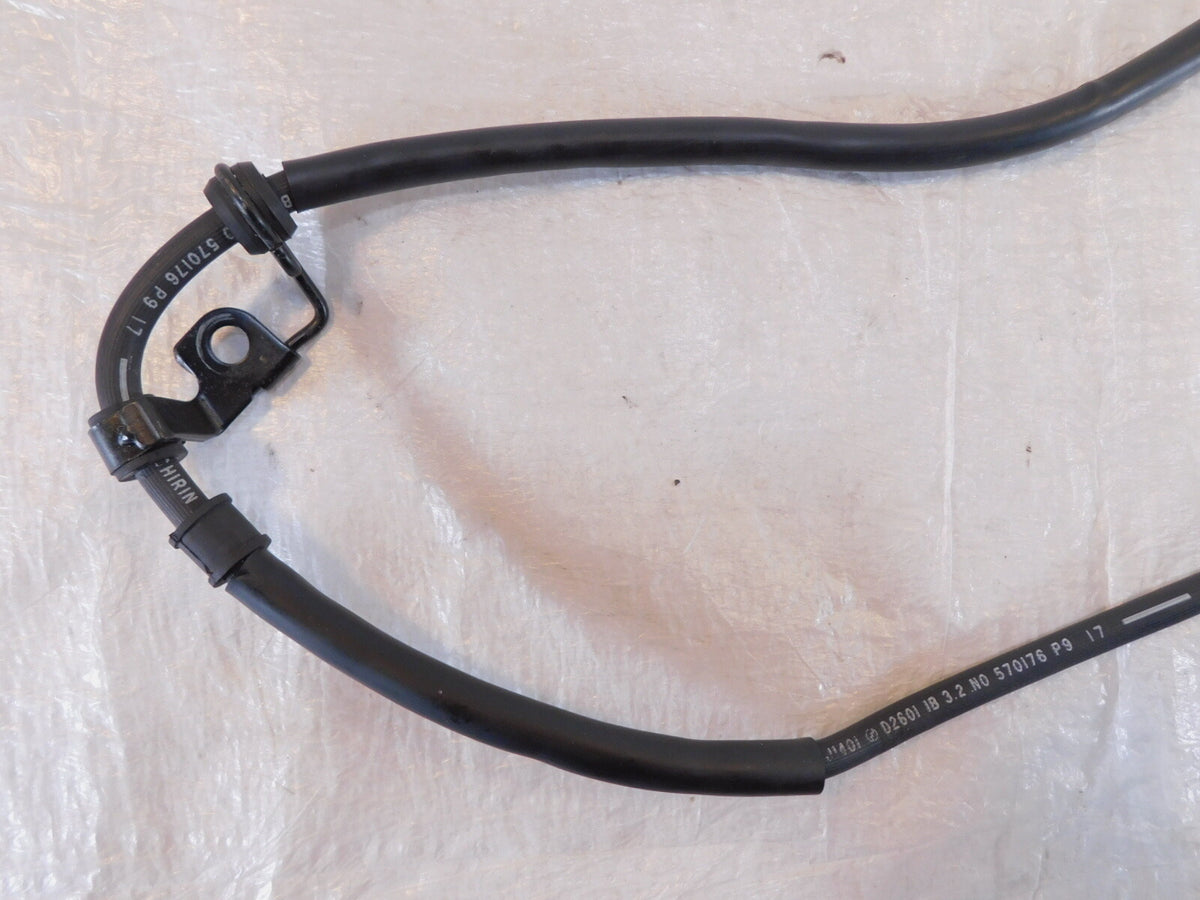 1991-1998 Honda Nighthawk CB750 Black Front Brake Caliper Rubber Hose Line Pipe - C3 Cycle
