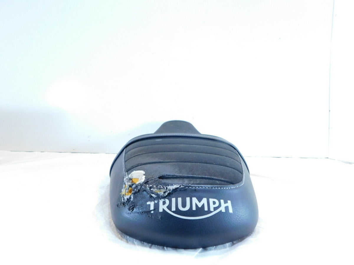 2020 20 Triumph Street Twin 900 Front/Rear Passenger Rider Seat Saddle - Torn - C3 Cycle