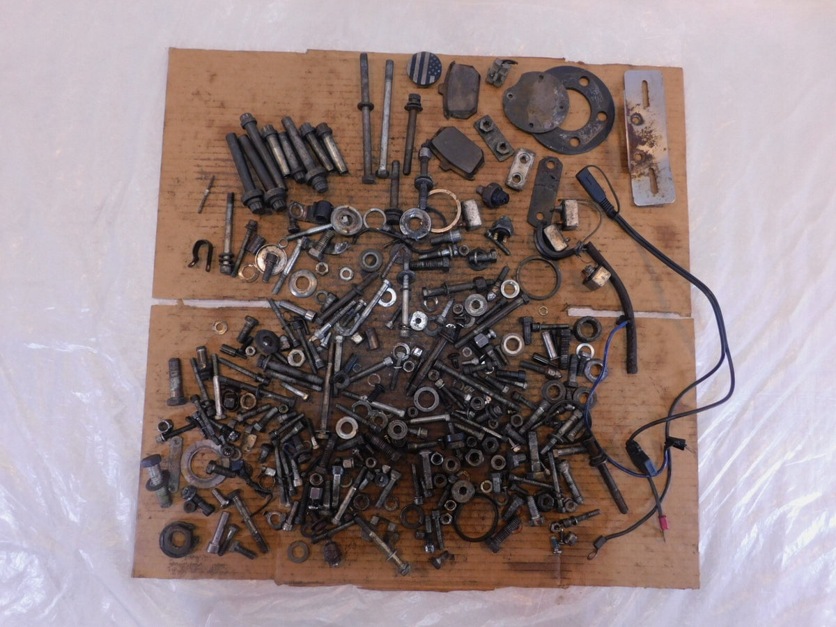 1986-1990 Harley Davidson Sportster 883 & 1200 Nut Bolt & Brackets Parts Box Lot - C3 Cycle
