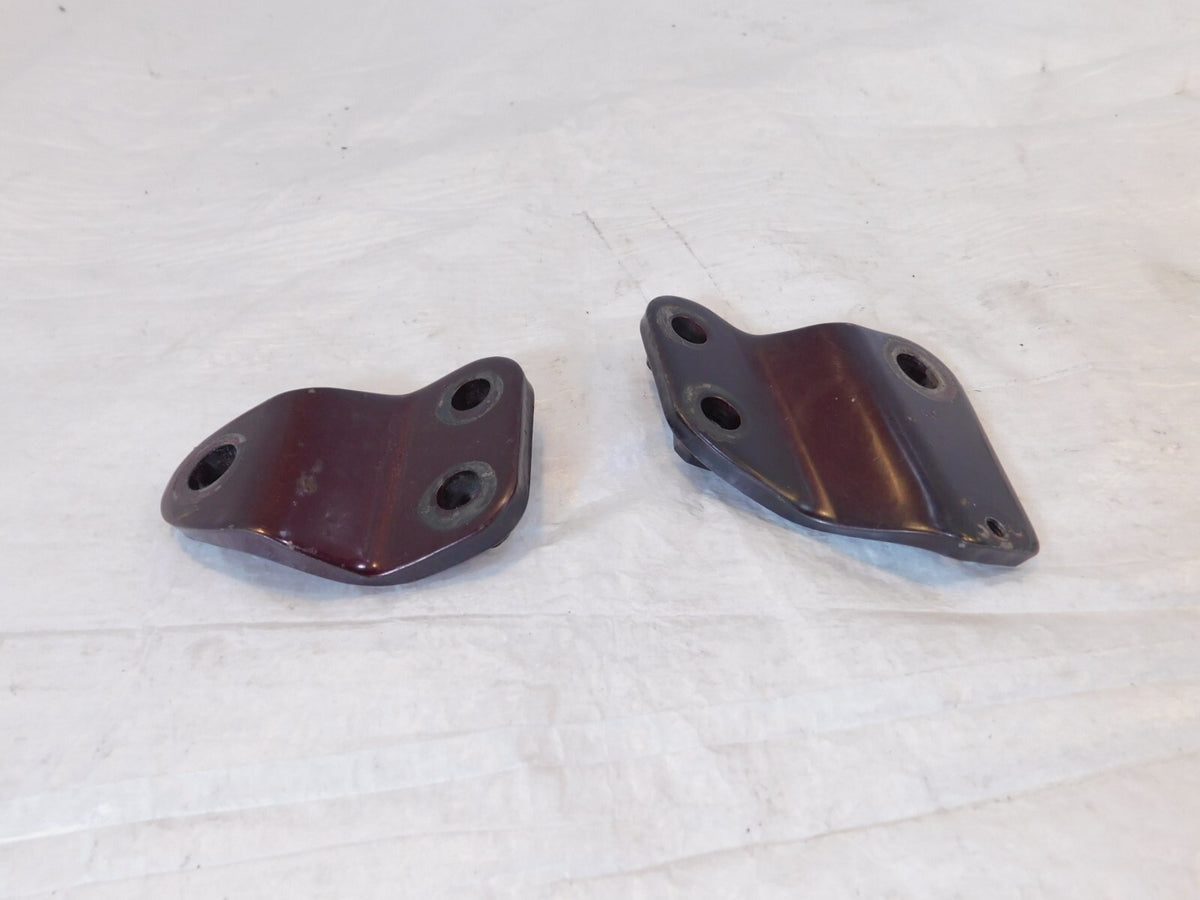 1986 86 Suzuki Intruder 700 VS700 Left/Right Maroon Engine Mount Frame Brackets - C3 Cycle